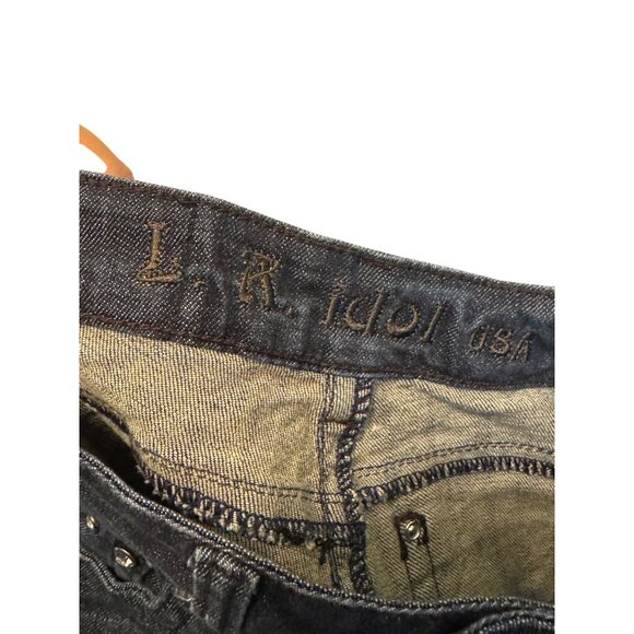 L.A. Idol Jeans Womens Size 5 Dark Wash Embellished Skinny Denim Pants USA - Picture 4 of 9
